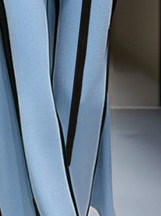 Color Block Urban Loose Sweater Pants